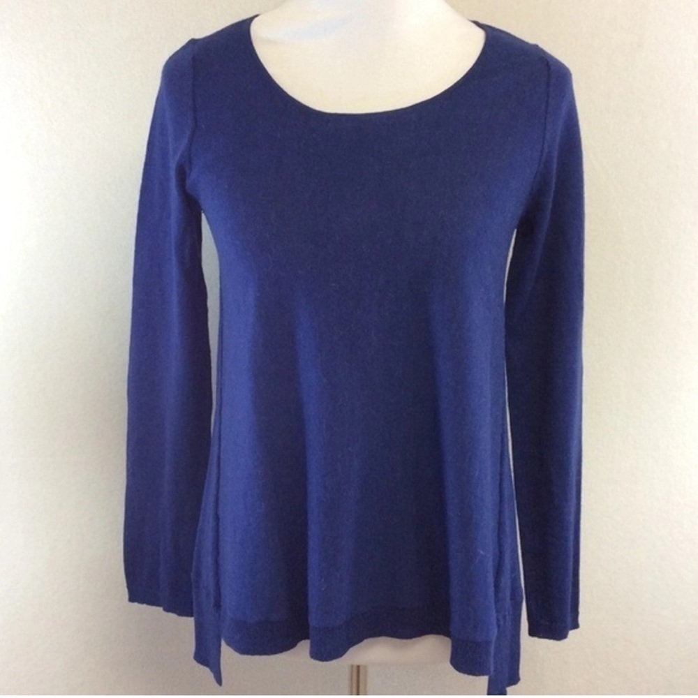 EILEEN FISHER Sz XS Oversized Fit Flare A-Line Soft Slinky Long Sleeve Tunic Top